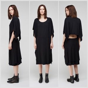 CHALAYAN Handkerchief Open Back Dress in Black sz M IT42